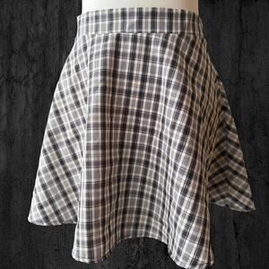 Y2k plaid skater skirt